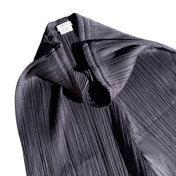 PLEATS PLEASE Issey Miyake Women's Gray Trousers Pants Pleated Size 1 M L - Picture 4 of 8